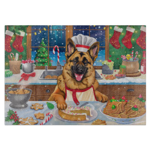 Planche À Découper Gîtes bergers allemands : Noël festif