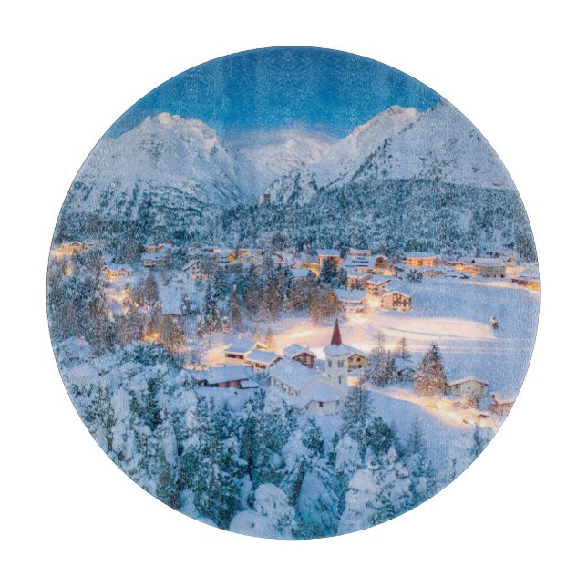 Planche À Découper Glace et neige | Graubunden, Engadin, Suisse (Devant)