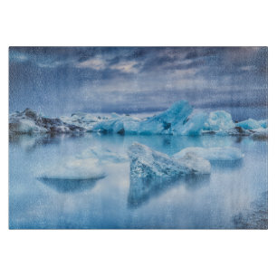 Planche À Découper Glace et neige   Lagune Jokulsarlon, Islande