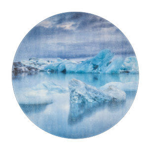 Planche À Découper Glace et neige   Lagune Jokulsarlon, Islande
