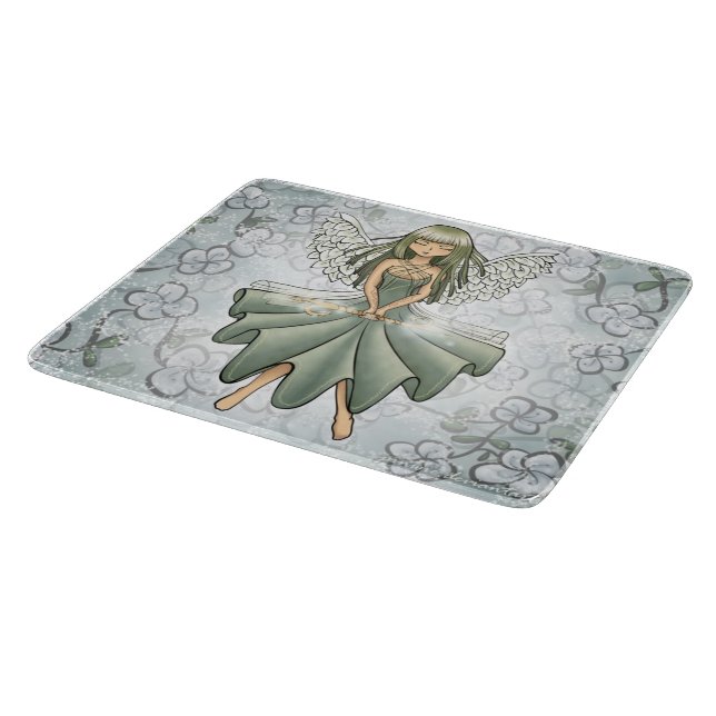 Planche À Découper Glass Cutting Board- Fairy Summoning Spring Design (Coin)