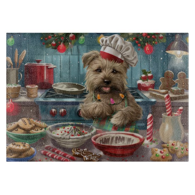 Planche À Découper Glen of Imaal Terrier Viennoiserie : Festive (Devant)