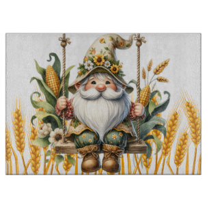 Planche à découper Gnome de l'agriculteur de maïs