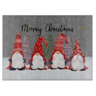Planche À Découper gnomes de Noël festifs Commission de coupe des fêt