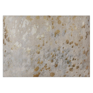 Planche À Découper Gold Cowhide Print Metallic Placemat