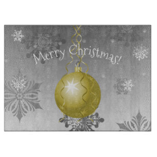 Planche À Découper Gold Fancy Christmas Ornament Cutboard