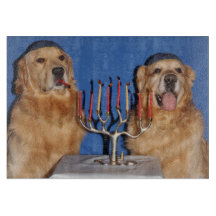 Golden Retriever Hanoukka Menorah Lighting