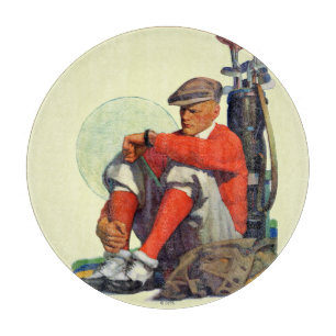 Planche À Découper Golfeur en attente