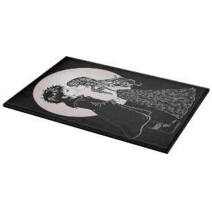 Planche À Découper Gothique Emo Enfants Kiss Valentine's Day