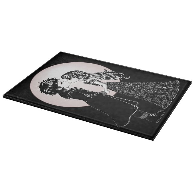 Planche À Découper Gothique Emo Enfants Kiss Valentine's Day (Coin)