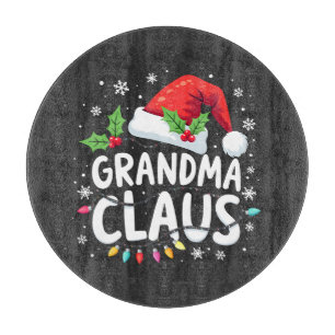 Planche À Découper Grand-mère Claus Noël Family Union