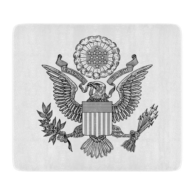 Planche À Découper Grand Sceau des États-Unis d'Amérique (États-Unis) (Devant)