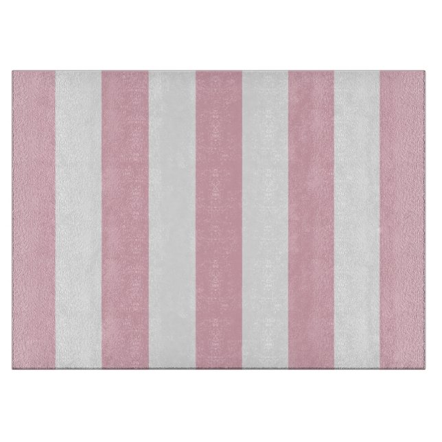 Planche À Découper Grandes Pink, Grandes Blances, Motif Gratté (Devant)