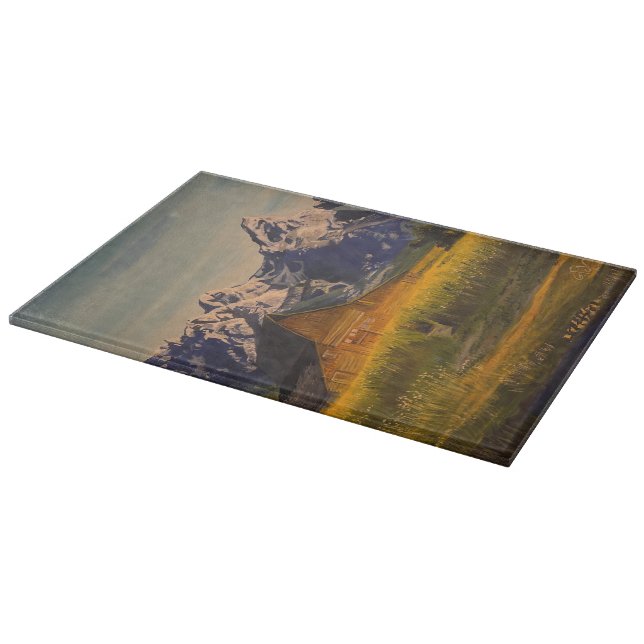 Planche À Découper Grange au Grand Teton, par Gary Poling (Coin)