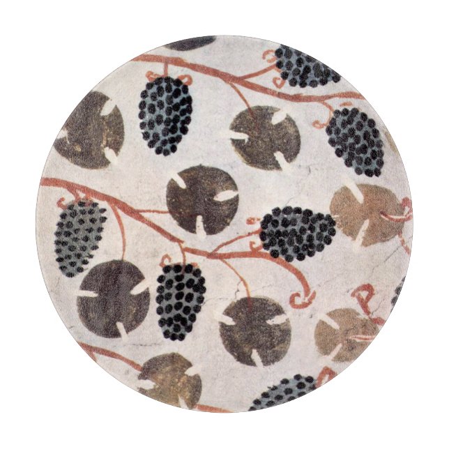 PLANCHE À DÉCOUPER GRAPES ET VIGNES DE CÉRÉALES ÉGYPTIENNES ANCIENNES (Devant)