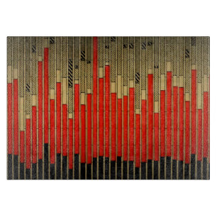 Planche À Découper Graphique à barres vintage