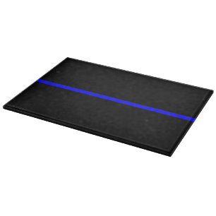 Planche À Découper Graphique Symbolique de ligne bleue mince