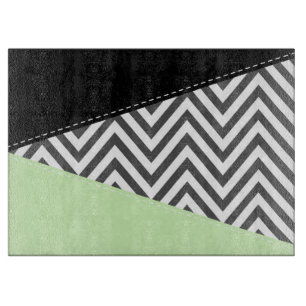 Planche À Découper Gray Zigzag, Gray Chevron, Zigzag Pattern, Mint