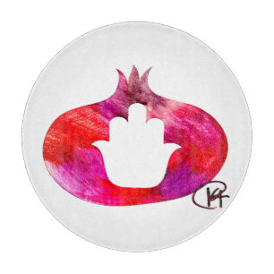 Planche À Découper Grenade Hamsa Art