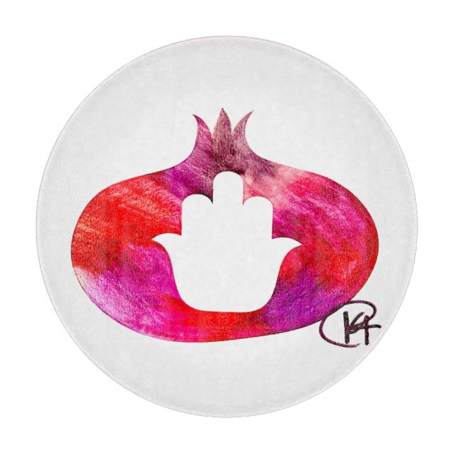 Planche À Découper Grenade Hamsa Art (Devant)