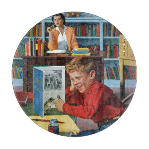 Planche À Découper Grenouille dans la bibliothèque