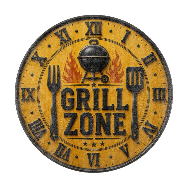 Planche À Découper Grill Zone BBQ Grill Master Kitchen Rustic  (Devant)