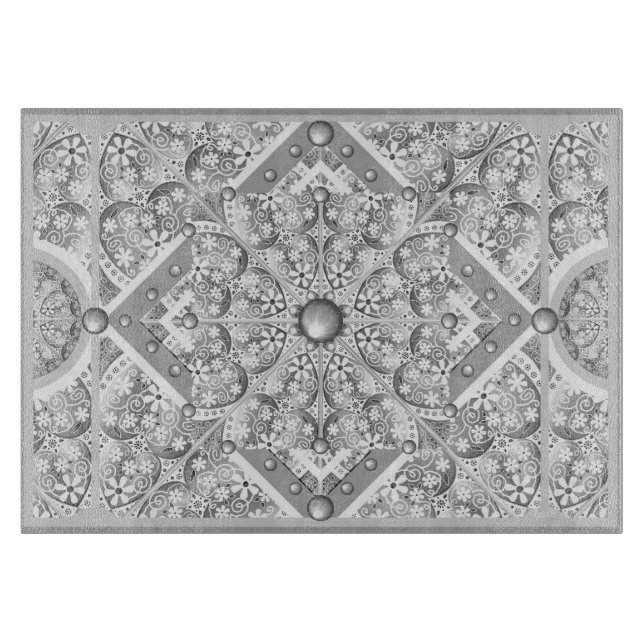 Planche À Découper Gris dentée céramique (Devant)