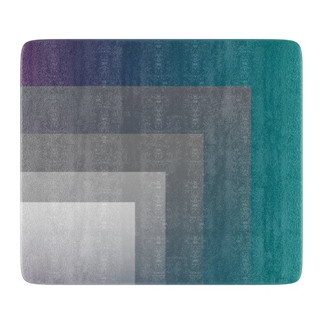 Planche À Découper gris pourpre turquoise (Devant)