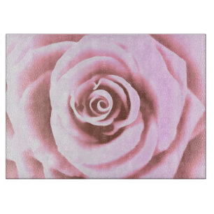 Planche À Découper Grosse rose pâle