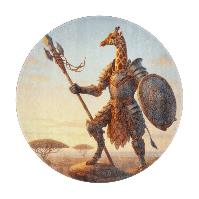Planche À Découper Guerrier de girafe (Devant)