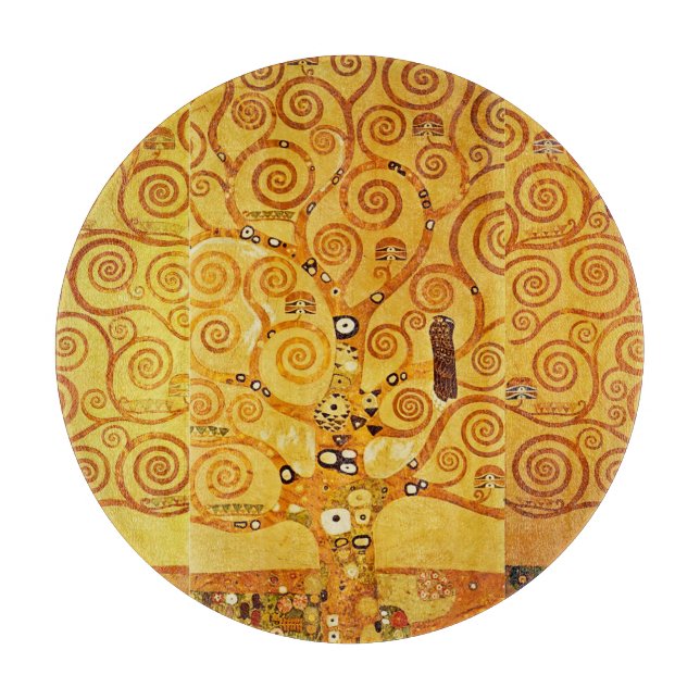 Planche À Découper Gustav Klimt Arbre de Vie : Symboliste Art Nouveau (Devant)