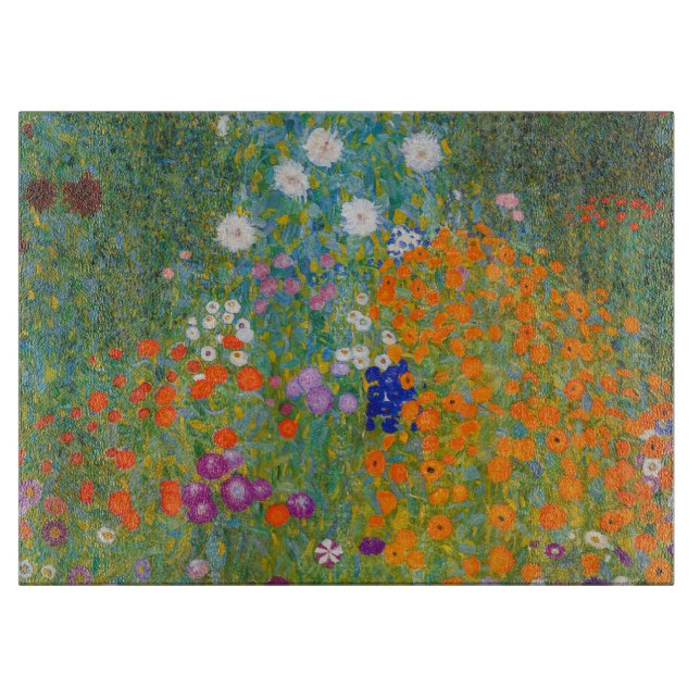 Planche À Découper Gustav Klimt - Jardin des fleurs (Devant)