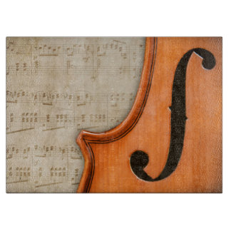 Planche À Découper Hachoir de vieux violon vintage antique