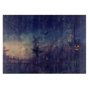 Planche À Découper Hachoir d'épouvantail de Halloween