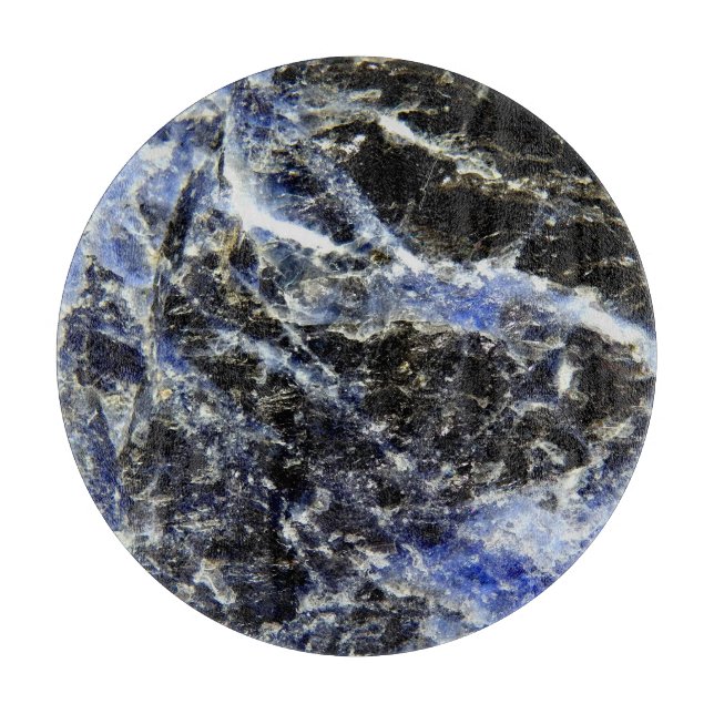 Planche À Découper Hachoir en verre de lazulite de Lapis (Devant)