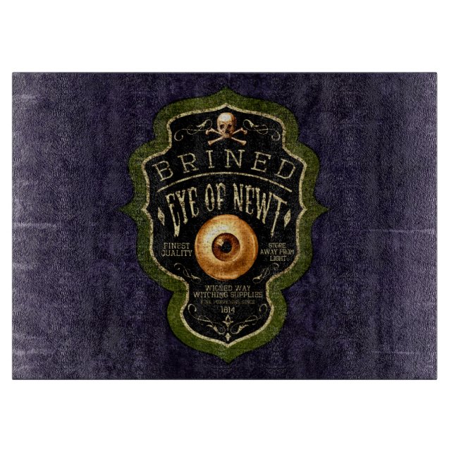 Planche À Découper Halloween Gothique Oeil De Nouvelle Potion De Sorc (Devant)