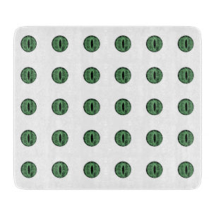 Planche À Découper Halloween Green Polka Dot Eyes