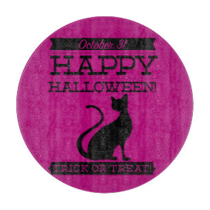 Planche À Découper Halloween rétro typographique