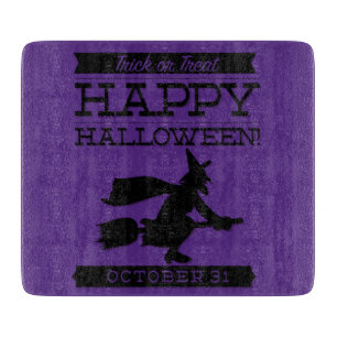 Planche À Découper Halloween rétro typographique
