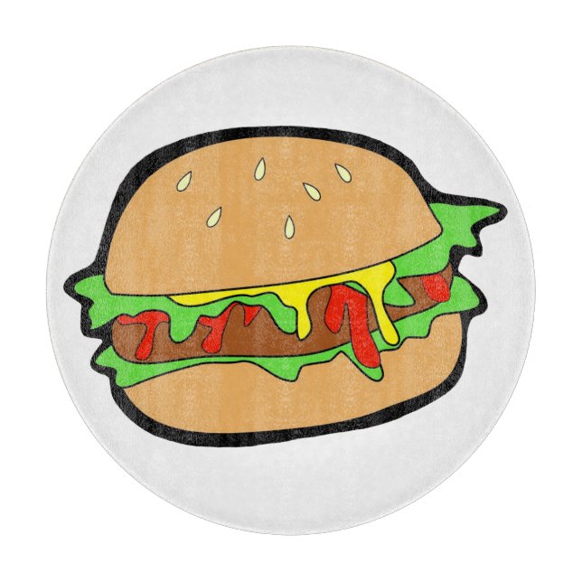 Planche à découper Hamburger (Devant)