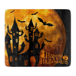 Planche À Découper Happy Halloween (Pleine lune)