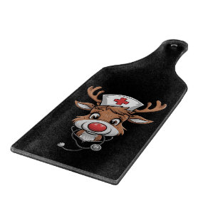 Planche À Découper Haut de travail de Noël Gants en caoutchouc de ren