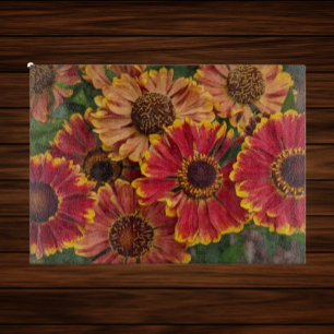 Planche À Découper Hélénium Autumnale fleurit Floral