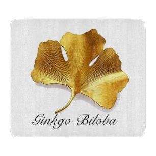 Planche À Découper Herbal Life : Gold Ginkgo Biloba feuille personnal