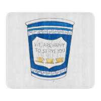 Heureux De Vous Servir Greek Coffee Cup Board
