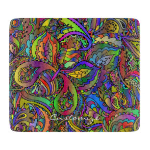 Planche À Découper Hippie Super Psychedelic Design Thunder_Cove