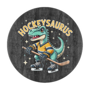 Planche À Découper Hockeysaurus Dinosaure de hockey sur glace Amateur