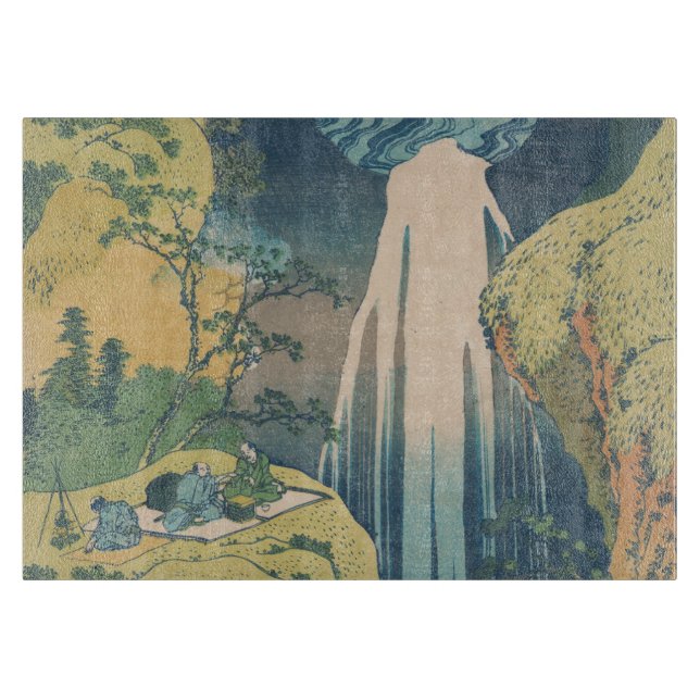 Planche À Découper Hokusai Amida Cascade Japon (Devant)