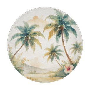 Planche À Découper Honolulu Voyage Hawaïen de style vintage