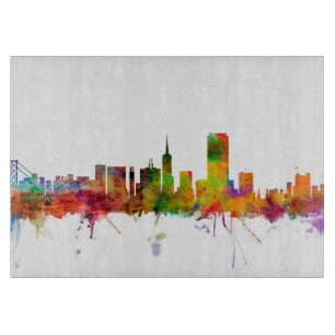 Planche À Découper Horizon de ville de San Francisco